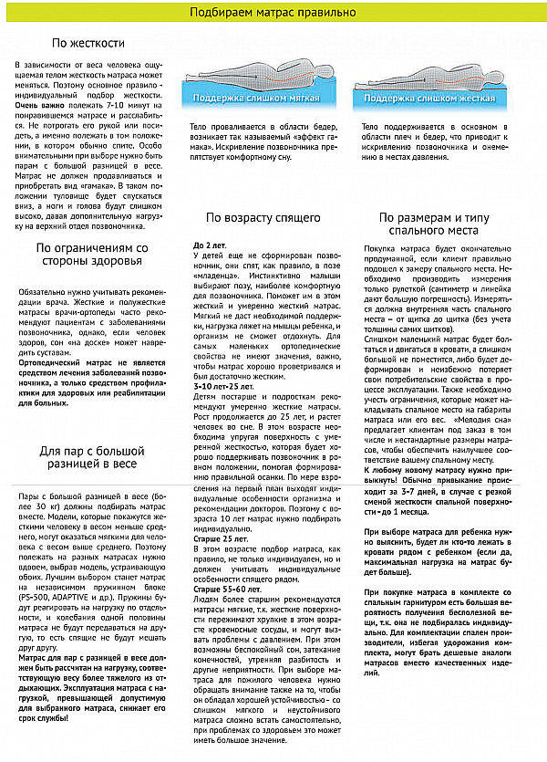 Матраc Прайм Кидс 70/80/90/100/120х200