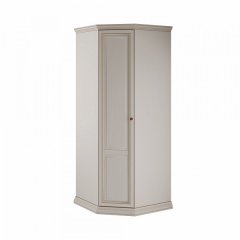 Шкаф угловой Сильвия МКС 168-62 с1 (ручка справа) Белый ясень (золотая патина) (бока ЛДСП)