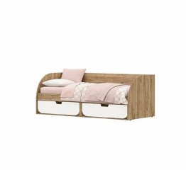 Кровать Колибри 900*2000 Дуб Крафт Золотой